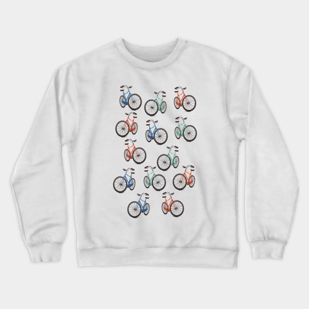 Bike pattern Crewneck Sweatshirt by nickemporium1